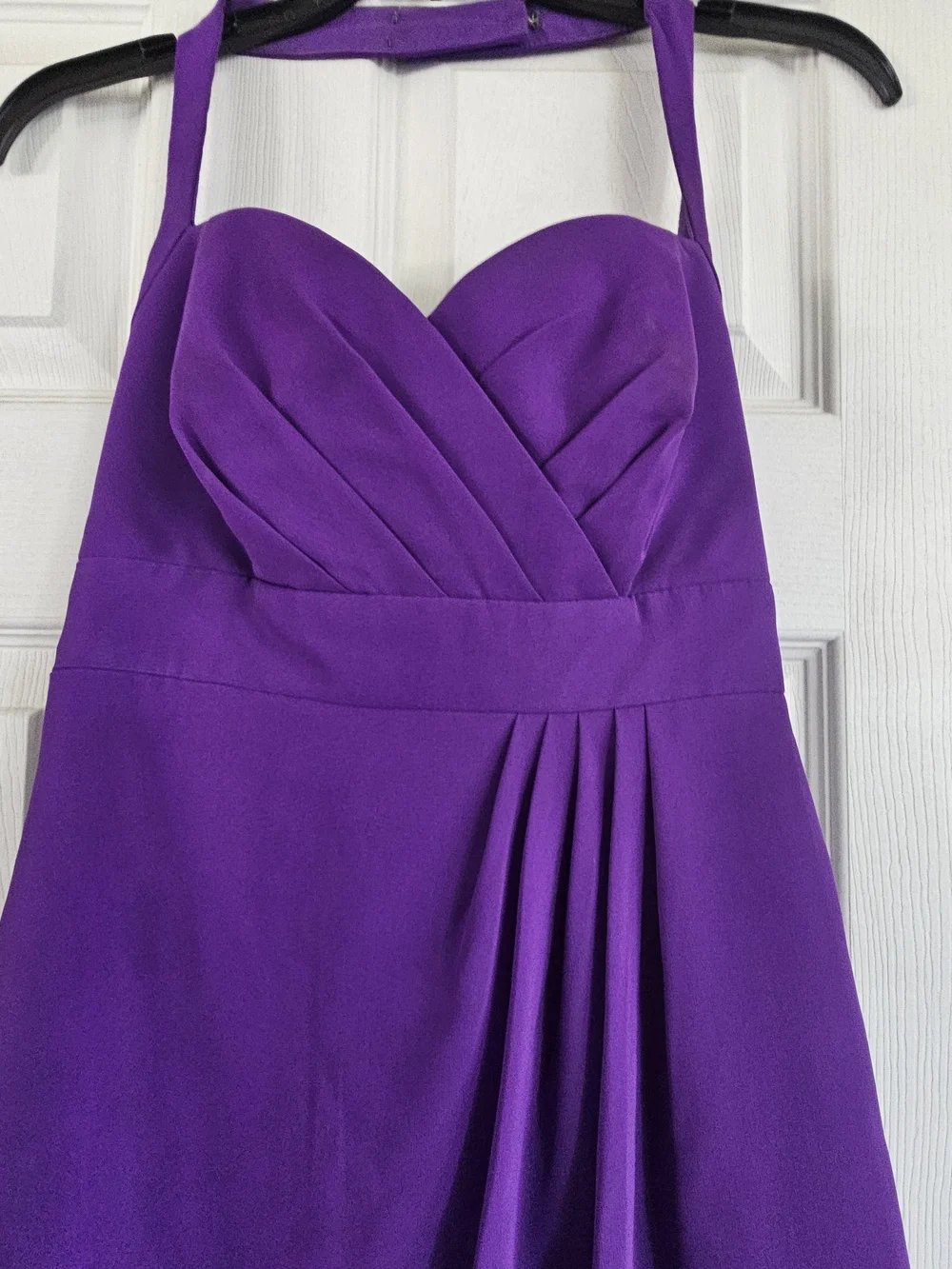 Alfred Angelo Purple Halter A-Line Dress 4 - Picture 2 of 4